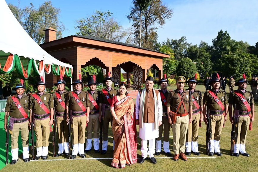 77वें गणतंत्र दिवस के पावन अवसर पर शासकीय आवास परिसर में गर्व और सम्मान के साथ राष्ट्रीय ध्वज फहराया