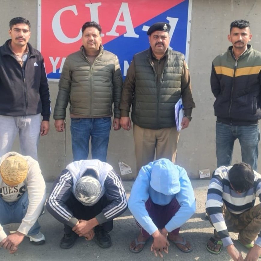 यमुनानगर में मोटर तार गिरोह का भंडाफोड:चार सदस्य गिरफ्तार, सदर व जठलाना क्षेत्र में 18 चोरी की वारदातों का खुलासा