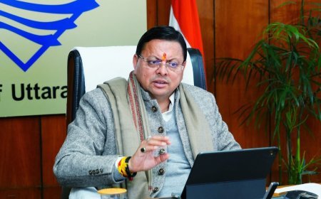 मुख्यमंत्री धामी ने सिंचाई परियोजनाओं के अंतर्गत रिवर प्रोटेक्शन कार्यों एवं डीसिल्टिंग की प्रगति की समीक्षा की