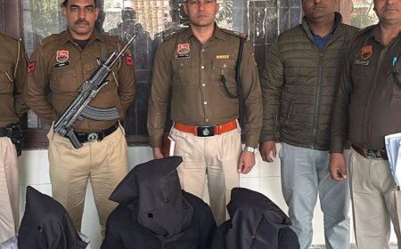 झज्जर में अंतरराज्यीय डकैत गिरोह का भंडाफोड़:बहादुरगढ़ के ज्वेलरी शोरूम में की चोरी, दिल्ली के रहने वाले 3 मेंबर अरेस्ट