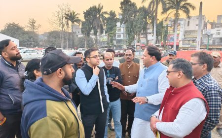 यूएस नगर कार्निवल और मुख्यमंत्री के आगमन की तैयारियों का महापौर ने लिया जायजा