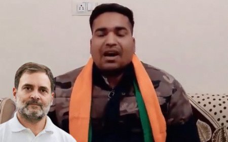 राहुल गांधी को गोली मारने की धमकी:कांग्रेस ने करणी सेना के कार्यकर्ता का वीडियो शेयर किया; आरोपी कोटा से पकड़ाया