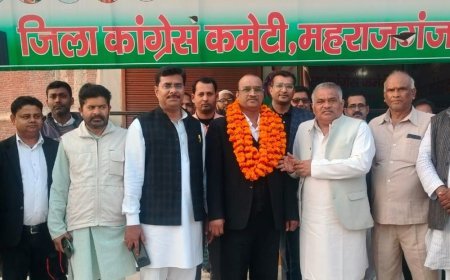 महताब खान बने कांग्रेस गोरखपुर मंडल विधि विभाग चेयरमैन:महराजगंज में कांग्रेस पदाधिकारियों और अधिवक्ताओं ने किया स्वागत