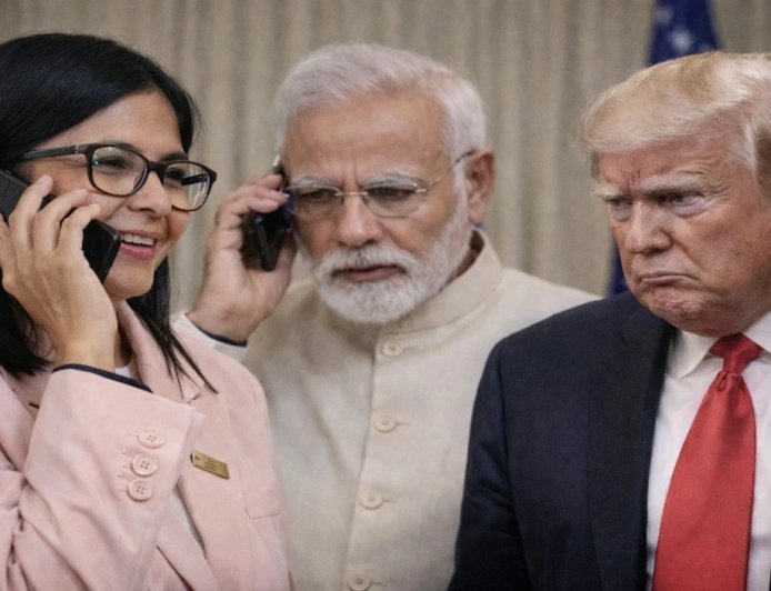 मोदी को अचानक फोन कर वेनेजुएला की राष्ट्रपति ने क्या कहा? अमेरिका हुआ चौकन्ना