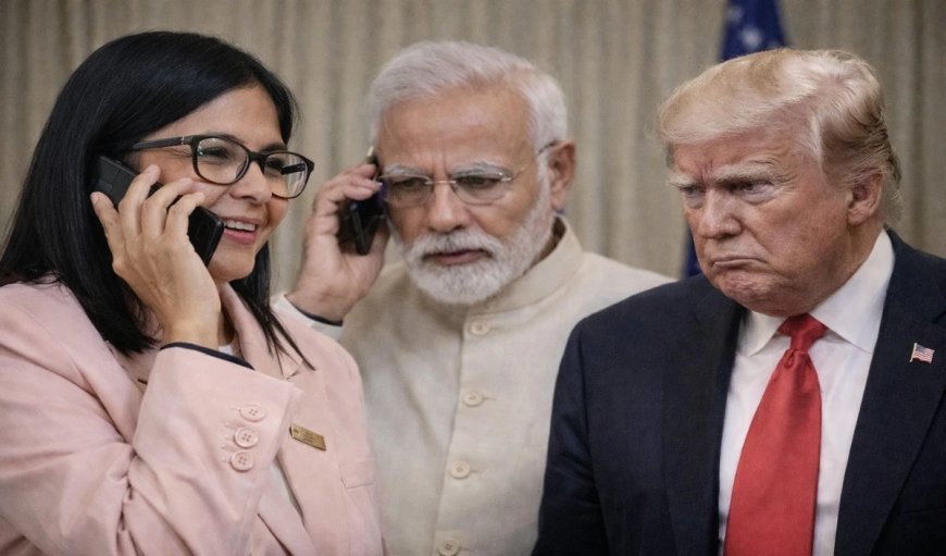 मोदी को अचानक फोन कर वेनेजुएला की राष्ट्रपति ने क्या कहा? अमेरिका हुआ चौकन्ना
