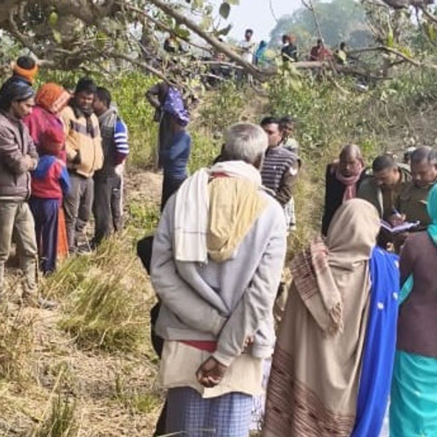महिला की शव फंदे से लटका मिला:गांव से 1 किमी दूर ग्रामीणों ने देखी लाश, परिजन बोले- मानसिक विक्षिप्त थी