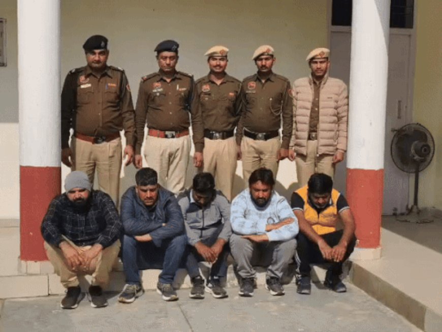 नारनौल में गोली चलाने वाले पांच गिरफ्तार:जमीनी विवाद में की थी फायरिंग, एक आरोपी पर पहले से तीन केस