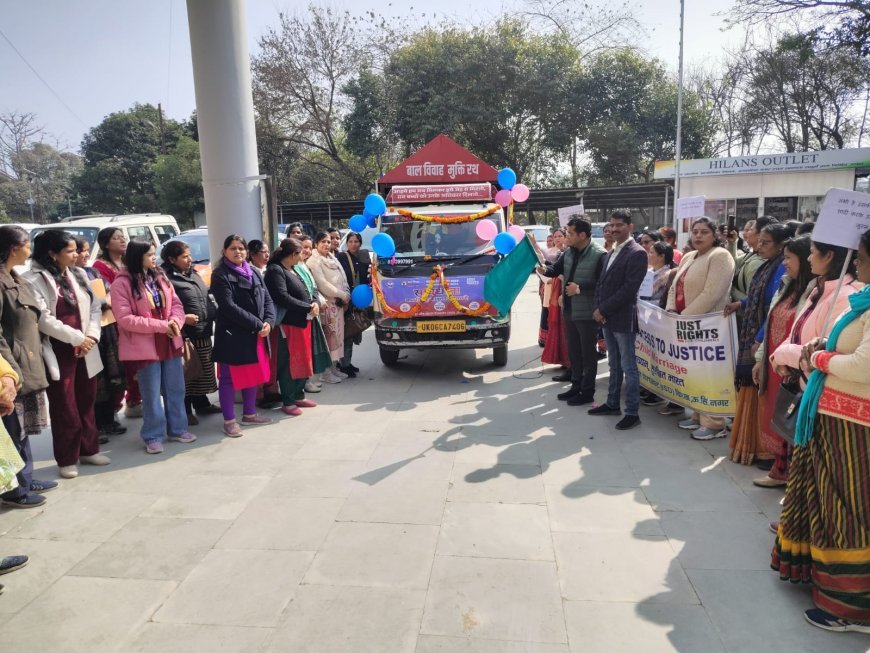 विधायक शिव अरोरा ने विकास भवन से बाल विवाह मुक्त जनजागरूकता रथ को हरी झंडी दिखाकर किया रवाना*