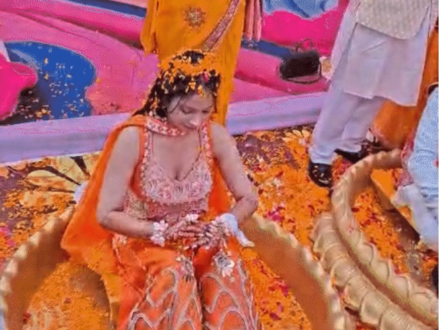 सोशल मीडिया से शादी तक: इशारों में पली मोहब्बत:आकाश–मुस्कान बने जीवनसाथी; हल्दी, संगीत में 100 से अधिक डेफ बच्चे और युवा समारोह में शामिल हुए