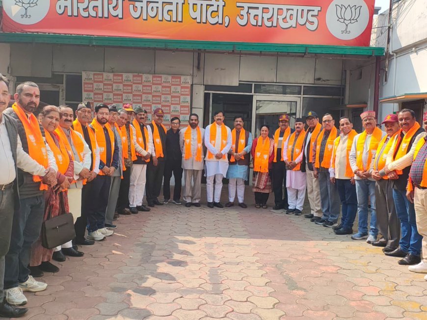 देशविरोधी राजनीति के खिलाफ, बड़ी संख्या में पूर्व सैनिक भाजपा में शामिल*