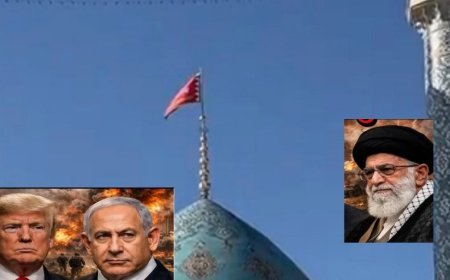 Jamkaran Mosque में फहराया गया लाल झंडा, ईरान ने अमेरिका-इजराइल को दी तबाही की चेतावनी