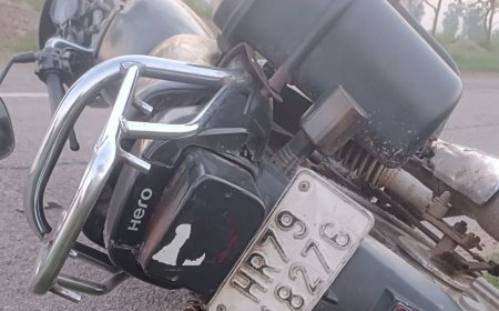 हांसी में आपस में टकराई 2 बाइक:हादसे में 2 लोग घायल, काम से लौट रहे थे, आरोपी के खिलाफ FIR