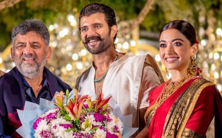 Rashmika Mandanna-Vijay Deverakonda Reception: विजय ने रश्मिका को बताया 'तेलुगु राज्यों की बहू', पैपराज़ी के साथ की जमकर मस्ती