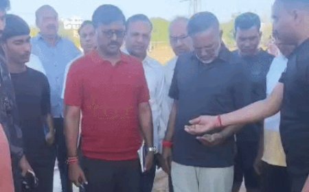 'कोटा में सिंथेटिक ट्रैक के आउटर की मिट्टी बदलें':ऊर्जा मंत्री ने मिट्टी की गुणवत्ता पर नाराजगी, ग्राउंड का रखरखाव ठीक से करने के निर्देश दिए