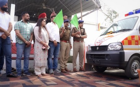 सड़क सुरक्षा की दिशा में ऊधम सिंह नगर पुलिस की बड़ी पहल: SSP अजय गणपति ने 'जीवनरक्षक एम्बुलेंस' का किया फ्लैग ऑफ*