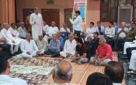 जींद में व्यापारी को किडनैप करने का प्रयास:व्यापारियों की मीटिंग; DSP बोले-आरोपियों को जल्द गिरफ्तार किया जाएगा