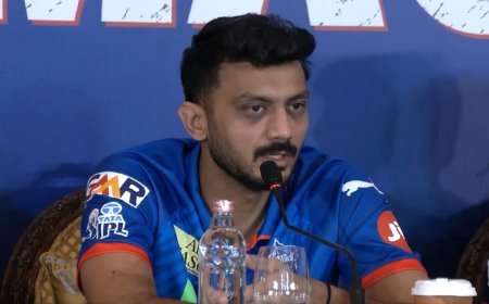 IPL 2026 दिल्ली कैपिटल्स की प्रेस कॉन्फ्रेंस, Axar patel ने मिचेल स्टार्क से लेकर हर सवाल का जबाव दिया