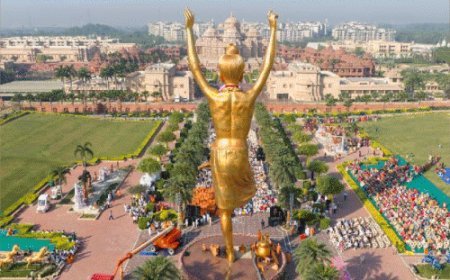 इंपैक्ट फीचर:स्वामीनारायण अक्षरधाम, नई दिल्ली में नीलकंठ वर्णी की विश्व की सबसे ऊंची ‘एक चरण पर स्थित’ मूर्ति का प्रतिष्ठा महोत्सव