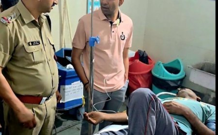 मुठभेड़ के दौरान पुलिस टीम पर फायरिंग कर भाग रहा अभियुक्त गिरफ्तार, पैर में गोली लगने से घायल