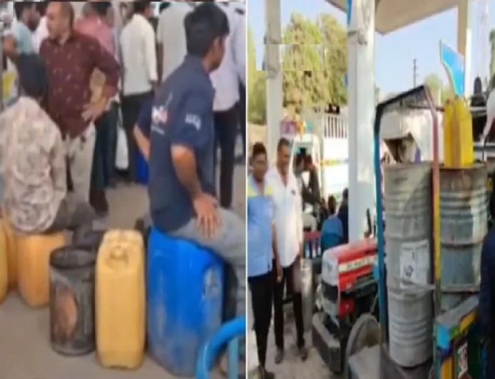अमरेली में पेट्रोल-डीजल खत्म होने की अफवाह: पंपों पर लगी लंबी कतारें, प्रशासन ने बताई सच्चाई