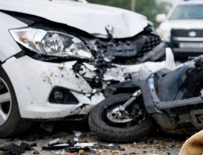 जींद में कार-स्कूटी की टक्कर में डोडा पोस्त बरामद:तलाशी के दौरान मिला; स्कूटी सवार घायल, ड्राइवर मौके से फरार