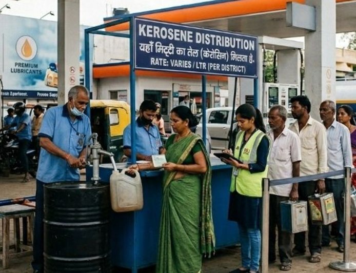 पेट्रोल पंप पर केरोसिन भी मिलेगा, केंद्र का फैसला:हर जिले में 2 पंपों पर सुविधा होगी, तेल कंपनियां 5 हजार लीटर स्टॉक रख सकेंगी