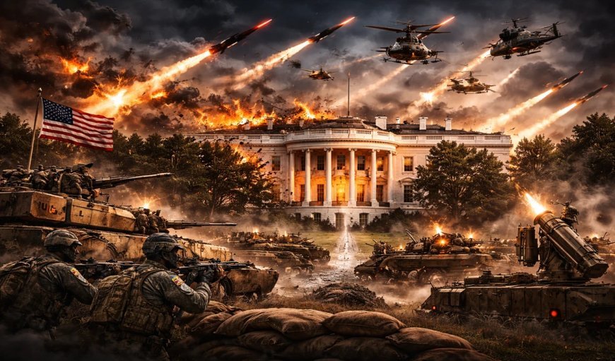 मिसाइलों से हमले...व्हाइट हाउस को फोर्स ने घेरा, अमेरिका में खौफ!