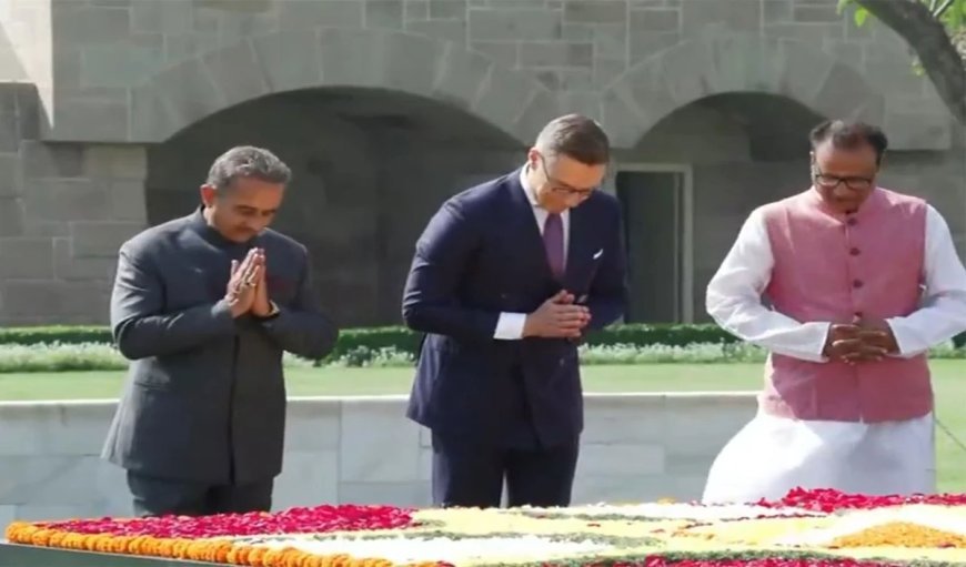 Rajghat पर गांधी को नमन, President Alexander Stubb के दौरे से भारत-Finland संबंधों को मिलेगी नई ऊर्जा