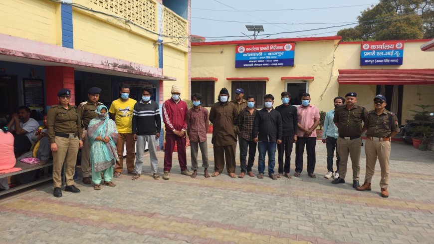 एसएसपी ऊधमसिंहनगर अजय गणपति का अपराधियों के विरुद्ध सख्त प्रहार — कोतवाली बाजपुर पुलिस ने 11 वारंटियों को किया गिरफ्तार*