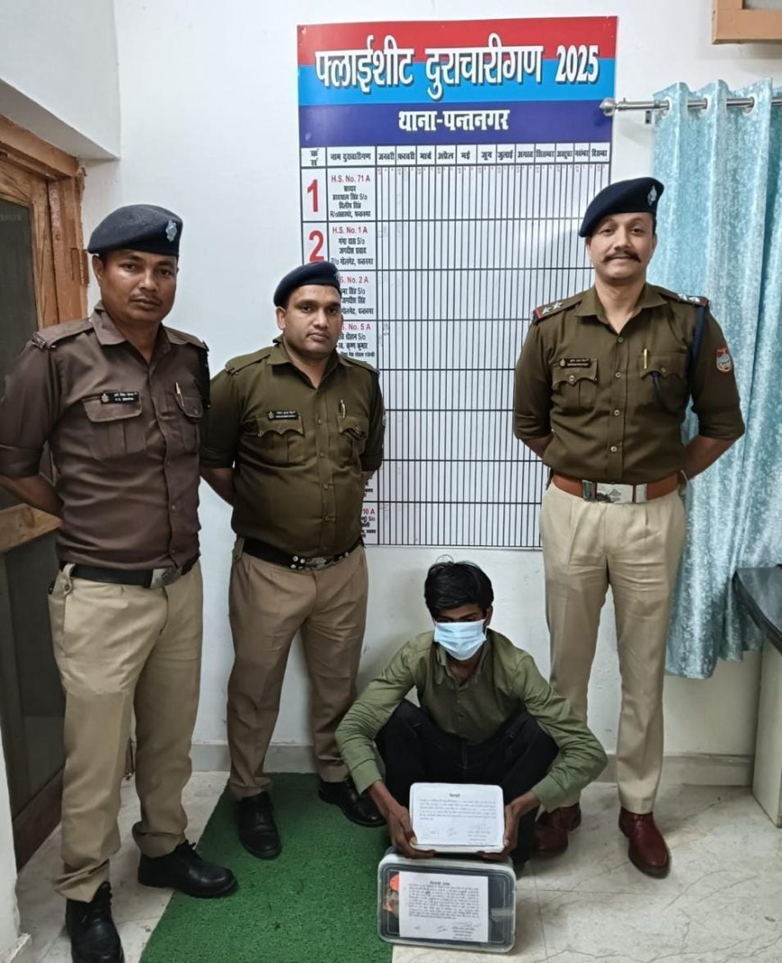 एसएसपी अजय गणपति के निर्देशन में पंतनगर पुलिस ने मंदिर में हुई चोरी का किया खुलासा।*
