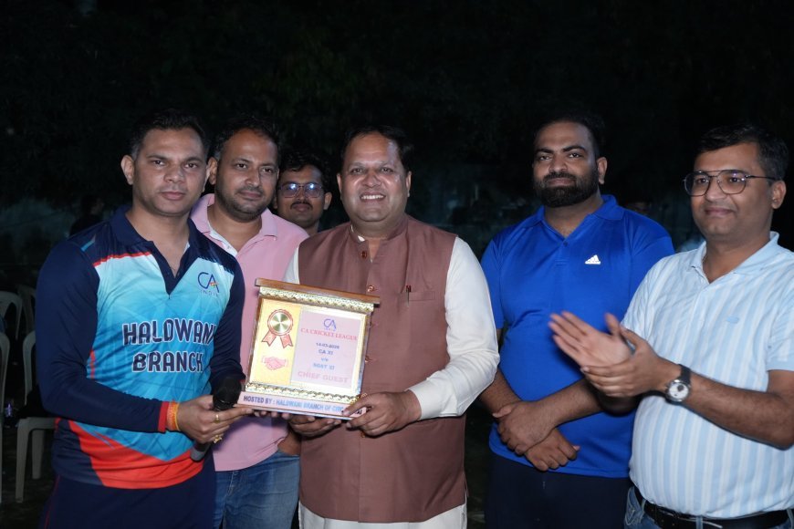 रुद्रपुर में CA’s XI और SGST XI के बीच रोमांचक मैत्री क्रिकेट मैच आयोजित:*