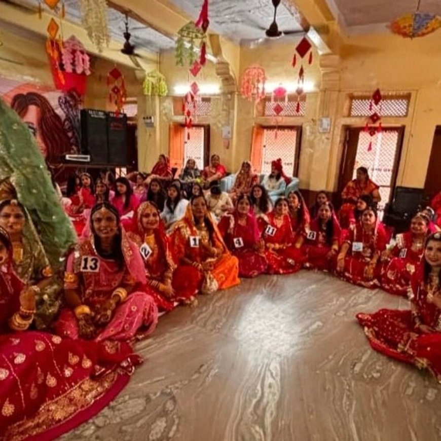 फलोदी में माहेश्वरी महिला मंडल ने मनाया रजवाड़ी गणगौर उत्सव:ईसर-गवर की यात्रा निकली, 'क्वीन ऑफ द डे' प्रतियोगिता भी हुई