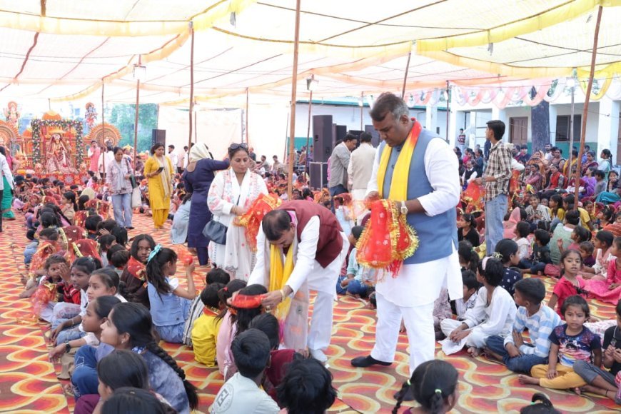 नवरात्रि के पावन अवसर पर श्रद्धा, सेवा और सांस्कृतिक आस्था का भव्य संगम देखने को मिला।