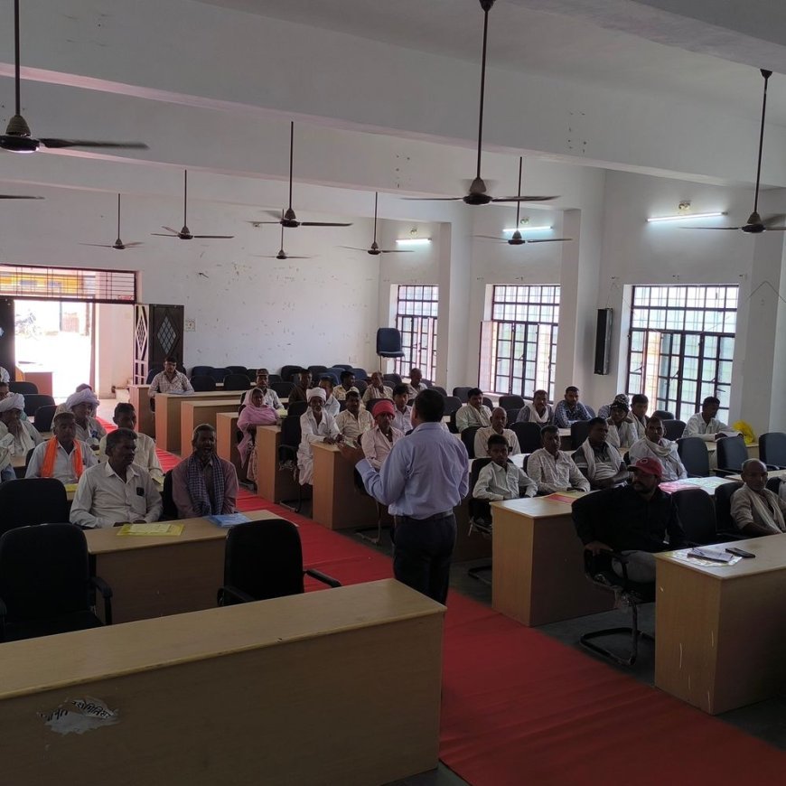 सलूंबर में किसानों को नए तकनीकों की दी जानकारी:एक्सपर्ट बोले- सीताफल जैसी फसलों में है संभावनाएं, सरकारी योजनाओं का भी उठाएं लाभ