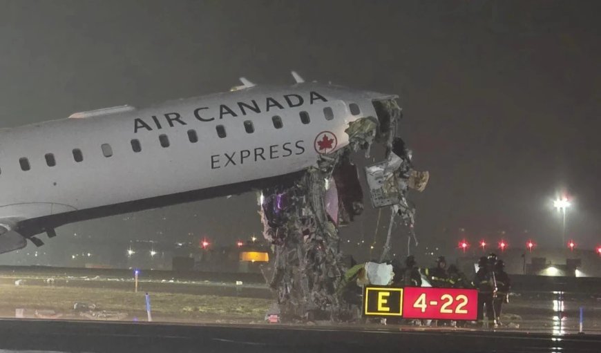 New York के LaGuardia Airport पर बड़ा हादसा, रनवे पर दमकल से टकराया Air Canada विमान, 2 की मौत