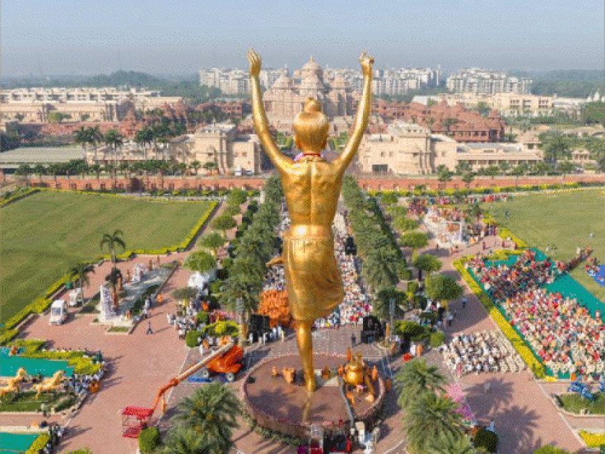 इंपैक्ट फीचर:स्वामीनारायण अक्षरधाम, नई दिल्ली में नीलकंठ वर्णी की विश्व की सबसे ऊंची ‘एक चरण पर स्थित’ मूर्ति का प्रतिष्ठा महोत्सव