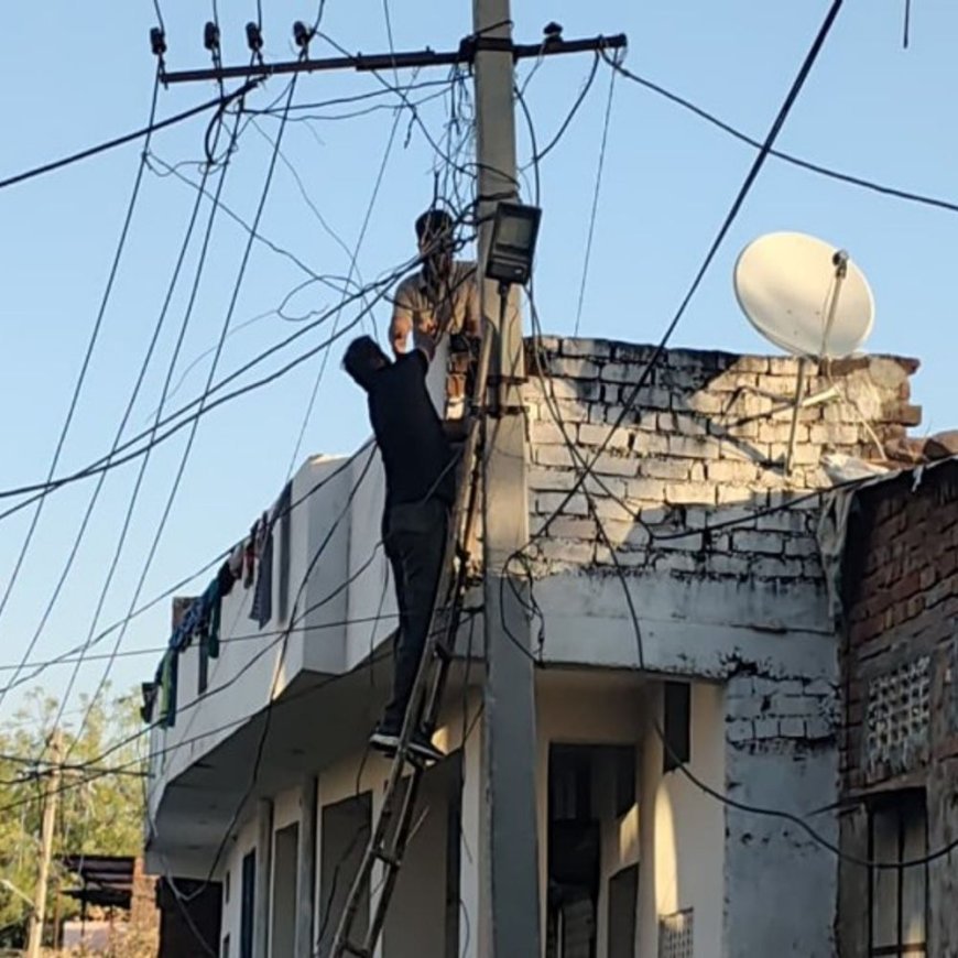 टोंक में 160 अवैध बिजली कनेक्शन काटे:70 लाख का जुर्माना लगाया, 27 टीमों ने की कार्रवाई