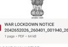 ईरान युद्ध के बीच लॉकडाउन का फेक नोटिस वायरल:सोशल मीडिया पर शेयर पीडीएफ खोलने पर ‘April Fool’ निकला