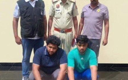 गुरुग्राम में उगाही गिरोह के दो सदस्य गिरफ्तार:दुकानदारों को धमकाकर करते थे वसूली, पहले से दर्ज हैं कई केस