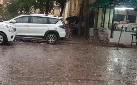 उन्नाव में बदला मौसम, तेज हवाओं संग बारिश:गेहूं की कटाई के बीच किसानों की बढ़ी चिंता, फसल के खराब होने की आशंका