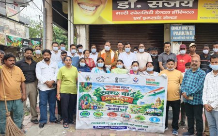 महापौर ने मुख्य बाजार से किया विशेष स्वच्छता अभियान का आगाज