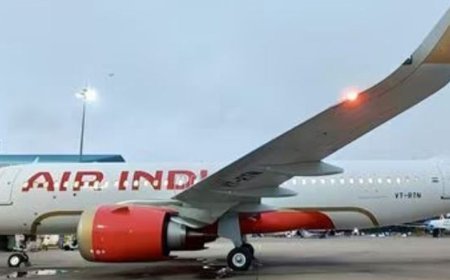 एअर इंडिया फ्लाइट का इंजन बंद, पायलट का इमरजेंसी कॉल:मुंबई से बेंगलुरु जा रही थी, 20 मिनट में लौटी; टेकऑफ के दौरान चिंगारी भी दिखी