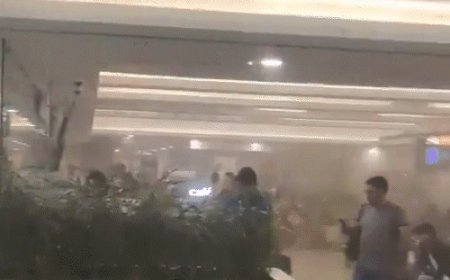 मुंबई एयरपोर्ट के टर्मिनल-1 में आग लगी:रनवे एरिया से धुआं उठा, गेट बंद किए; कुछ उड़ानें रोकी गईं