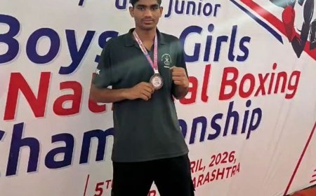नेशनल बॉक्सिंग चैंपियनशिप में हरियाणा को मिला कांस्य पदक:पानीपत के विनय ने 54-57 किग्रा वर्ग में जीता ब्रॉन्ज, नागपुर में आयोजन