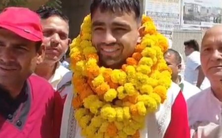 लोकेश चौहान ने एशियन बॉक्सिंग चैंपियनशिप में जीता ब्रॉन्ज:फरीदाबाद के खिलाड़ी ने मंगोलिया में लहराया परचम, राज्य मंत्री ने किया सम्मानित