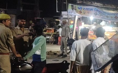 एटा पुलिस ने यातायात नियमों के उल्लंघन पर की कार्रवाई:संदिग्ध व्यक्तियों की तलाशी लेकर 12 वाहनों का चालान किया