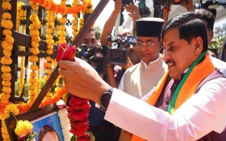 मुख्यमंत्री डॉ. मोहन यादव ने बाबा साहेब अम्बेडकर की जयंती पर पुष्पांजलि अर्पित कर किया नमन