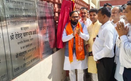 उचाना में 5.32 करोड़ के विकास कार्यों का शिलान्यास:भूमि पूजन में शामिल हुए MLA अत्री; छात्राओं के लिए बनेगा 100 बेड का हॉस्टल