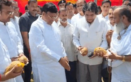 फरीदाबाद में मंत्री विपुल गोयल ने किया कार्यों का शिलान्यास:बोले- कांग्रेस को अपनी गलती का एहसास होगा; निकाय चुनाव में खिलेगा कमल