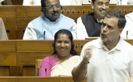 बिल गिरते ही भाजपा महिला सांसदों ने प्रदर्शन किया:संसद के बाहर पोस्टर दिखाए, राहुल ने चर्चा के दौरान दादी के किस्से सुनाए; संसद के मोमेंट्स